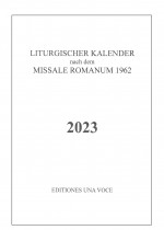 Liturgischer Kalender 2022 nach dem Missale Romanum 1962